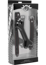 Load image into Gallery viewer, Master Series Hound Adjustable Dog Bone Gag - Black
