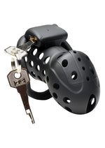 Load image into Gallery viewer, Master Series Lock Down Chastity Cage - Black