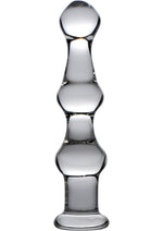 Load image into Gallery viewer, Master Series Mammoth 3 Bumps Glass 10.25in Dildo - Clear