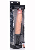 Load image into Gallery viewer, Master Series Onslaught XXL Vibrating Giant 9.75in Dildo Thruster - Vanilla - XXLarge