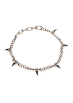 Load image into Gallery viewer, Master Series Punk Spiked Necklace - Silver