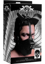 Load image into Gallery viewer, Master Series Pup Puppy Play Hood + Breathable Ball Gag - Black
