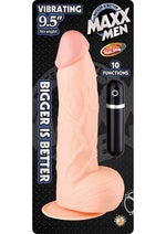 Load image into Gallery viewer, Maxx Men Straight Vibrating Dildo - Vanilla - 9.5in