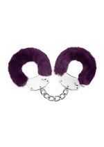 Load image into Gallery viewer, ME YOU US Furry Handcuffs - Purple/Silver