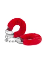 Load image into Gallery viewer, ME YOU US Furry Handcuffs - Red/Silver