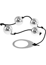 Load image into Gallery viewer, ME YOU US Heavy Metal Anal Beads - Metal/Silver