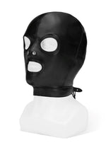 Load image into Gallery viewer, ME YOU US Hood with Eyes Nose Mouth Pu Leather Bondage Hood - Black