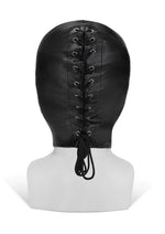 Load image into Gallery viewer, ME YOU US Hood with Eyes Pu Leather Bondage Hood