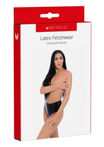 Load image into Gallery viewer, ME YOU US Latex Crotchless Panties - Black - Large