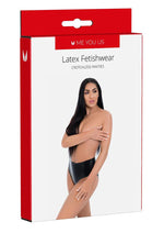Load image into Gallery viewer, ME YOU US Latex Crotchless Panties - Black - Medium