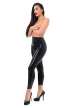 Load image into Gallery viewer, ME YOU US Latex Leggings - Black - Small