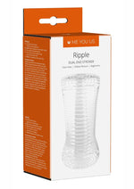 Load image into Gallery viewer, ME YOU US Ripple Dual End Stroker Masturbator - Clear