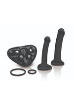 Load image into Gallery viewer, ME YOU US Strap-On Harness Kit with 6in and 8in Dildos - Black