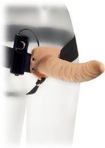 Load image into Gallery viewer, ME YOU US The Extender Plus Vibrating Hollow Strap-On - Flesh/Vanilla