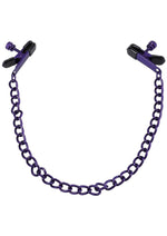Load image into Gallery viewer, Merci Chained Up Nipple Clamps - Purple