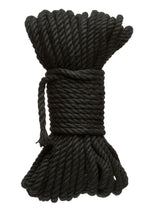 Load image into Gallery viewer, Merci Hogtied Bind and Tie 6mm Hemp Bondage Rope - Black - 50ft