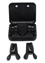 Load image into Gallery viewer, Merci Vibro Grippers Wireless Vibrating Nipple Clamps with Rechargeable Case - Black