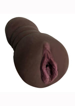 Load image into Gallery viewer, Mistress Brandy and Buffy Vibrating Bioskin Stroker BFF's - Pussy and Ass - Chocolate