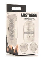 Load image into Gallery viewer, Mistress Double Shot Pussy and Ass Stroker - Clear