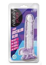 Load image into Gallery viewer, Naturally Yours Crystalline Dildo 7in - Amethyst - Purple