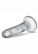 Load image into Gallery viewer, Naturally Yours Glitter Dildo - Clear - 5.5in