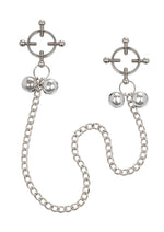 Load image into Gallery viewer, Nipple Grips 4-Point Nipple Press with Bells - Silver