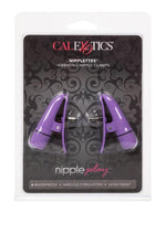 Load image into Gallery viewer, Nipple Play Nipplettes Vibrating Nipple Clamps - Purple