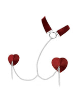 Load image into Gallery viewer, Nipplicious Dominatirix Pasties with Collar - Red