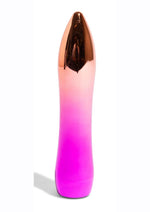 Load image into Gallery viewer, Nu Sensuelle Aluminium 60sx Amp Rechargeable Warming Bullet - Metal/Multicolor/Rainbow