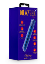 Load image into Gallery viewer, Oh My Gem Mystery Rechargeable Bullet Vibrator - Blue/Sapphire
