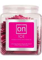 Load image into Gallery viewer, On Ice Buzzing and Cooling Female Arousal Oil .01 Oz Fishbowl - 75 Per Bowl