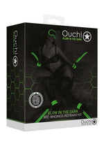 Load image into Gallery viewer, Ouch! Bed Bindings Restraint Kit - Black/Glow In The Dark/Green