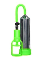 Load image into Gallery viewer, Ouch! Comfort Beginner Pump - Clear/Glow In The Dark/Green