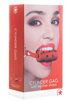 Load image into Gallery viewer, Ouch! Cylinder Gag - Red