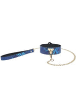 Load image into Gallery viewer, Ouch! Florence Collection Collar with Leash - Blue