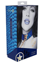 Load image into Gallery viewer, Ouch! Florence Collection Collar with Leash - Blue