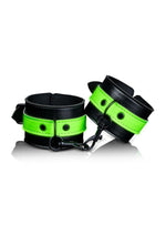 Load image into Gallery viewer, Ouch! Hardcuffs - Black/Glow In The Dark/Green