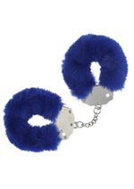 Load image into Gallery viewer, Ouch! Heavy-Duty Fluffy Handcuffs - Blue/Navy