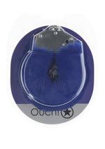 Load image into Gallery viewer, Ouch! Heavy-Duty Fluffy Handcuffs - Blue/Navy