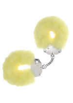 Load image into Gallery viewer, Ouch! Heavy-Duty Fluffy Handcuffs - Yellow
