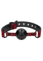 Load image into Gallery viewer, Ouch! Luxury Breathable Luxury Ball Gag - Burgundy/Red