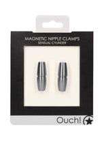 Load image into Gallery viewer, Ouch! Magnetic Nipple Clamps Sensual Cylinder - Grey