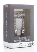 Load image into Gallery viewer, Ouch! Pinch Nipple Clamps - Silver