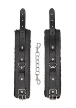Load image into Gallery viewer, Ouch! Plush Bonded Leather Hand Cuffs