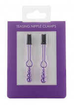 Load image into Gallery viewer, Ouch! Teasing Nipple Clamps - Purple