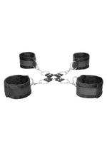 Load image into Gallery viewer, Ouch! Velcro Hogtie with Hand and Ankle Cuffs - Black