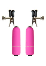 Load image into Gallery viewer, Ouch! Vibrating Nipple Clamps - Pink