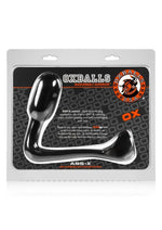 Load image into Gallery viewer, Oxballs Atomic Jock Ass-X Ass-Lock Cock Sling with Anal Plug - Black - 11in