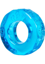 Load image into Gallery viewer, Oxballs Atomic Jock Sprocket Super Stretchy Cock Ring - Blue - 2.8in