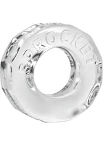 Load image into Gallery viewer, Oxballs Atomic Jock Sprocket Super Stretchy Cock Ring - Clear - 2.8in